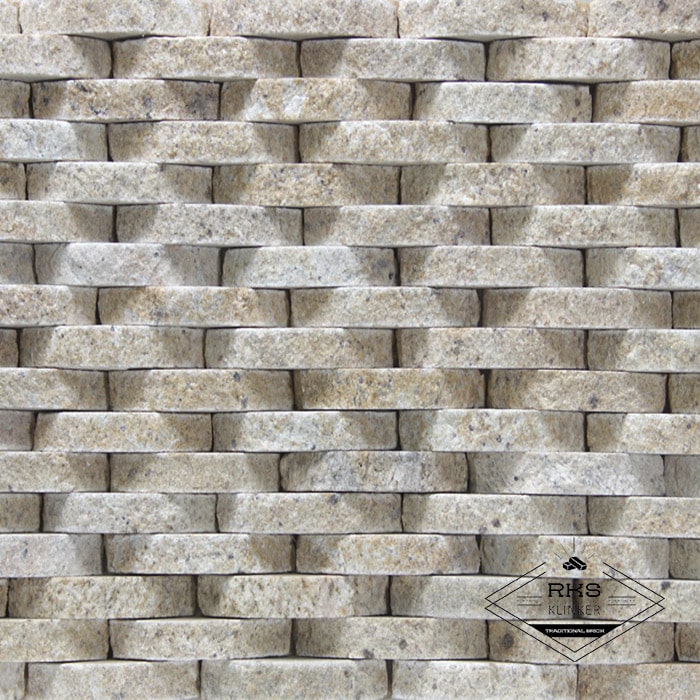 Фасадный камень Плетёнка — Гранит Жёлтый Микс в Тамбове